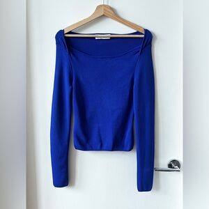 Solid & Striped Royal Blue Knit Long Sleeve Sweater